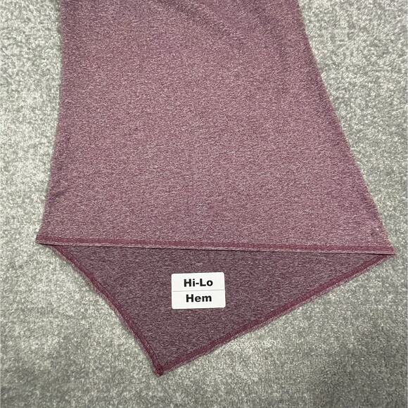 Splendid Women Size L Active Fitted Top Long Sleeves Round Neck Uneven Hi-Lo Hem - Picture 13 of 14
